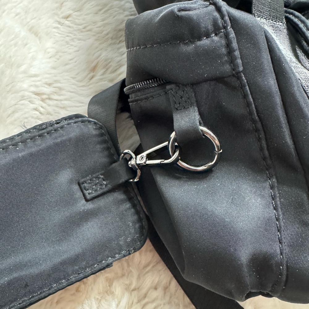 Zara Women’s Stylish Black Backpack with Phone case - Picture 3 of 9